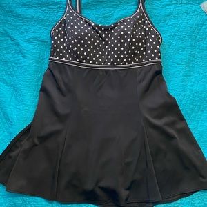 Black swim dress